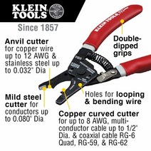 멀티 케이블 커터 Klein-Kurve Tools 63020 레드