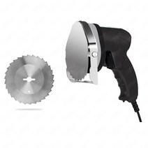 식품교반충진기 KS100E Rotisserie 상업용 전기 터키 도너 케밥 커터 나이프 Shawarma Gyros Slicer Machin, 01 Black-Serrated Blade_01 미국