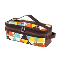 캠핑 화장품 커트러리 식기 수납 캐리백 수납용가방, 브라운