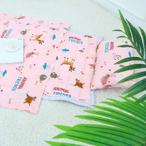 국산 인견 어린이집 아기 낮잠이불 세트 애니멀 프렌즈 (일반고급베개솜)