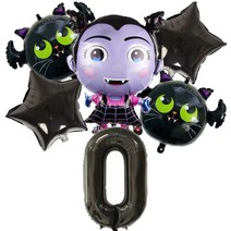 Vampirina- 호일 풍선 32 인치 보라색 번호 아기 생일 파티 장식 베이비 샤워 헬륨 글로브 6 개, [01] 기타 (ae˚) frequ, [11] 6 pcs