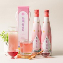 (경남관광기념품점 거제시) 청정 거제유자와 히비스커스꽃과의 향기로운 만남 선셋유자세트(600g 2병)