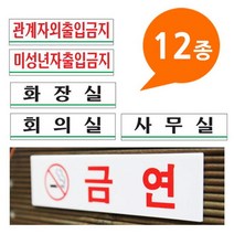 안내판 아크릴사인 표지판 12종 180x45 28032EA, 관계자외 0881, 본상품선택