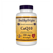 헬시오리진 (Healthy Origins) 천연 코큐텐 CoQ10 100mg함유 영양제 1병 60개 알약, 1개, 60정