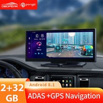 안드로이드올인원 안드로이드 8.1 ADAS 대시 캠 10.26 인치 HD 1080P IPS 4G 8 코어 GPS 와이파이 2GB + 32GGB 비디오 레코더 모니