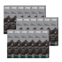 2080 퓨어 블랙치약 차콜 프레쉬민트 숯치약, 18개, 125g