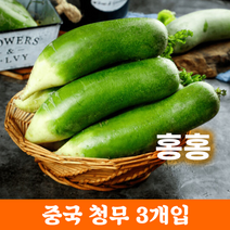 홍홍 중국식품 중국 청무 무우 중국무, 3개