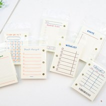 3공 12종 바인더 다이어리 포카 다꾸 A7 포토카드 다이어리꾸미기 속지 내지, 월간계획