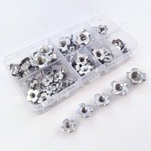 블라인드 거실 우두 암막 창문80pcs 아연 도금 4 갈래 티 블라인드 너트 나무 상감 가구 클로 모양 암벽 등