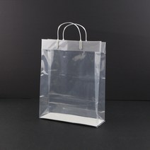 [신성쇼핑백] 비닐쇼핑백 PE 면세점 투명 소 270 x 90 x 340 mm (150장)