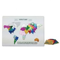 뮤템 세계지도 퍼즐 포일아트 직소퍼즐, 해당상품, 1