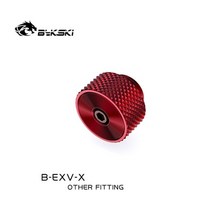 커스텀수냉 고사양컴퓨터 게이밍데스크탑 Bykski B-EXV-X PC 물 냉각 CD PatternExhaust 플러그 배기 밸브, 한개옵션1, 05 red