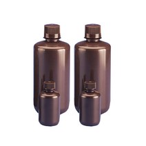 HDPE 갈색 세구병 (30ml-1000ml) 실험실 시약병 보관통, HDPE갈색세구1000ml-6개(581250)