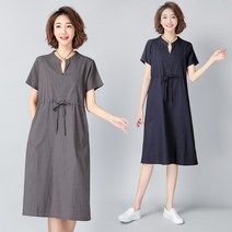 비비드 여성용 마담 반팔원피스 VY065