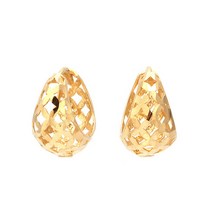 18k 귀걸이 유니크 커팅 원터치 귀걸이 PNE19898