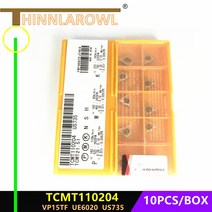초경 인서트 TCMT110204 VP15TF UE6020 금속 선삭 공구 외부 CNC 선반 밀링 커터, 03 TCMT110204 US735