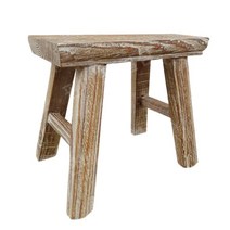 고재스툴 화분스툴 레트로 고재벤치 우드 느릅나무, 레트로 컬러 높이 7인치