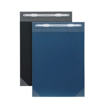 고급 종이 표지 상철 1조(2개) 화스너포함 W210x297mm, 흑표지(450030)