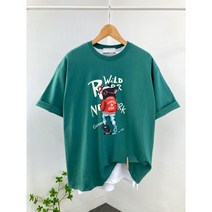 스케이트독 친구 오버핏 반팔티 / 4color