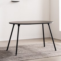 RF 아서 타원형 테이블 4인 식탁 (1200size), 블랙