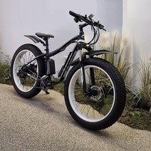 23년 신형출시 750w 2X2 monster E-26 전기팻바이크, 블랙_화이트