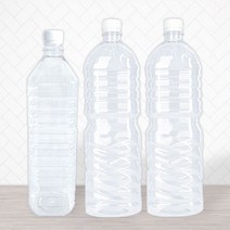 야다 사각생수용기 1.5L 1.8L 투명 페트병공병 생수빈병 패트병 일회용공병 펫트병, 1.5L x 5개
