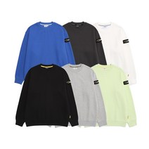 내셔널지오그래픽 N224USW901 스탠다드 벨룩스 세미 오버핏 기모 맨투맨 6종 택 1 154096, CARBON BLACK