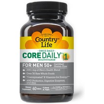 컨트리 라이프 코어 데일리 1 for Men 50 Plus 건강 보조 식품 60 개입, 기본