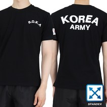 후아미 로카 면스판덱스 ROKA 로카티 반팔티 검정 군인 군대