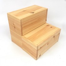 나무 계단 애견 스텝 블럭 천연원목10t, 원목계단29x14x12cm 3개