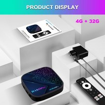 반달마켓 안드로이드셋탑박스 tv 셋톱박스 안드로이드 11 HAKO Pro Amlogic S905Y4 스마트 TV 박스 구글 인, 02 4G 32G_03 영국 플매트 카펫 러그