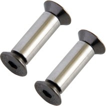 리베트 2pcs 나이프 핸들 볼트 리벳 스케일 스크류 패스너 너트 DIY 만들기 재료 플랫 헥스 헤드 고정