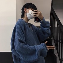 스웨터 루즈핏 남녀 겨울 커플룩