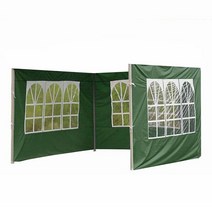 야외 캐노피 천막 그늘막방수 휴대용 측면 벽 캐노피 옥스포드 헝겊 정원 텐트 교체 커버 선반없이 전망대, 03 green