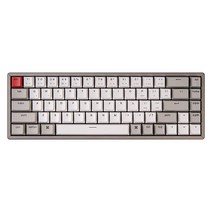 Keychron K6 65% 컴팩트 68키 알루미늄 프레임 무선 기계식 키보드 맥용 블루투스 멀티태스킹 윈도우용 유선 게이밍 백라이트 없음 키크론 블루 스위치 포함 가성비, Keychron Rrown Switch