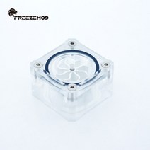 CPU 쿨러 공랭 인텔 AMD FREEZEMOD 컴퓨터 수냉 투명 유량계는 물 흐름을 관찰하는 3 방향으로 할 수 있습, 04 Black 8 impeller