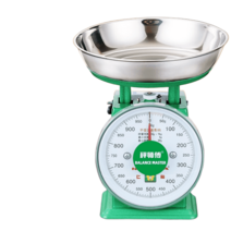 앉은뱅이 저울 음식 접시 요리 시장 아날로그 업소용, 1kg 1개
