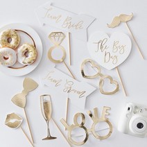 골드 웨딩 포토프롭 포토픽 Wedding Photo Booth Props
