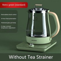 중탕기 차탕기 전기약탕기 1.8L 건강 냄비 전기 주전자 전압 녹색 멀티 티 메이커 전체 자동 유리 가정용, 01 Standard 220V