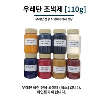 우레탄 조색제 110g 8가지 색상 우레탄용 조색제 조색제 우레탄레진, 청색, 1개
