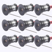 직부조명 12V 쿠커 후드 미니 실내 Downlight 디 밍이 가능한 Led 명소 캐노피 1W 15mm RGB 계단 캐비닛 빛, 03 Black Housing_02 120 Degree, 08 12V Cold White