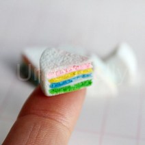 미니어쳐 가구 소품 1/6 스케일 인형 집 미니어처 케이크 빵 DIY 디저트 미니 음식 BJD 주방 액세서리, 5pcs cake 9