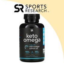 Sport Research 케토 오메가 홍연어 크릴오일 1400mg 120캡슐