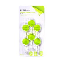 우일 패션행거 바둑알 (6개입) / 고리 걸이 벽면 접착식 수납정리용품 행거용품