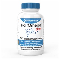 DrFormulas 닥터포뮬라스 헤어오메가 DHT 블락커 비오틴 비타민 헤어 그로쓰 서플리먼트 90베지캡슐
