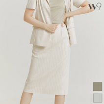 투미 W9 LINEN H라인 린넨 스커트_TMKAA23Q05-T