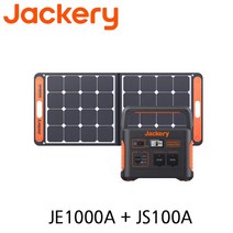 JACKERY 휴대용파워뱅크+패널1 JE1000A 태양광발전기 JS-100A 캠핑용발전기 차박 잭커리 솔라