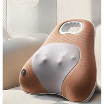 쿠션 안마기 사무실 마사지기 안마 웨이브 롤링 척추, 충전식 모델 - 선셋 브라운