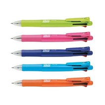 HBR721338제브라 F 클립온 멀티 볼펜, 연두