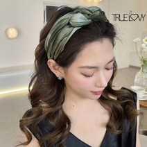 트루러비 르만 복고풍 프레스 패션 레트로 앤틱 셔링 헤어터번 명품 도트 눈에뛰는 시선집중 매력적인 새로운 독보적 큐티 유행 트위드 에스닉 유니크 머리띠 헤어밴드